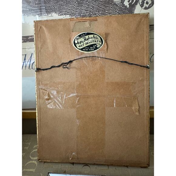 Vintage Italian Silver Framed Pictures set of 2 signed print accent wall art - Picture 6 of 16